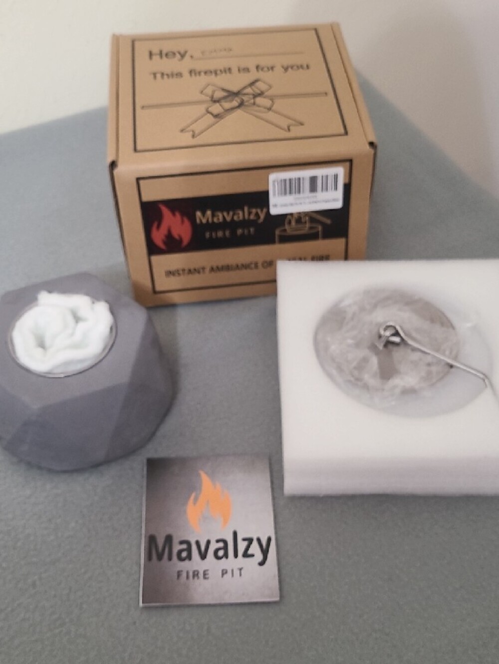 Malvalzy Table Top Fire Pit Outdoor Fire Pit Portable Fireplace Small NEW IN BOX